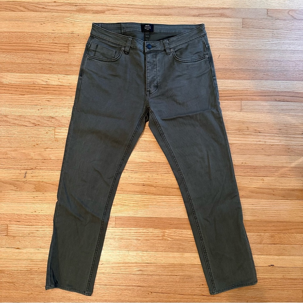 Neuw Denim Lou Slim Twill Pants - Military Green